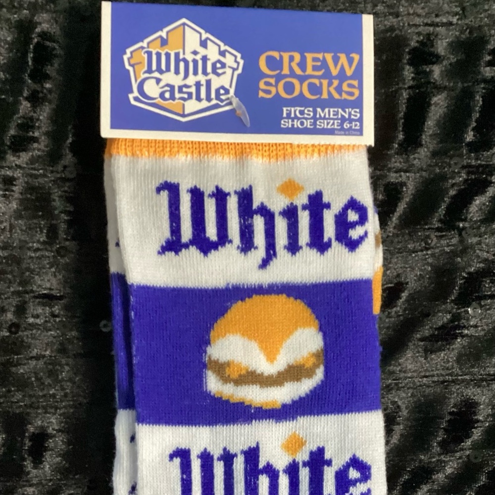 Blue and Gold Casual Socks with Unique Pattern